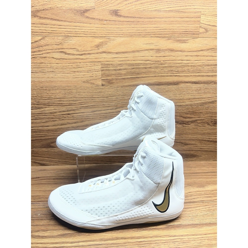 Nike Inflict 4 White Metallic Gold Men's 11.5 Cross Training Boxing HM9674-102